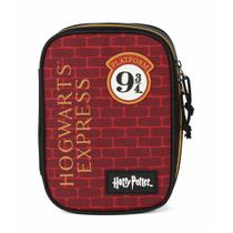 Estojo Escolar Box Harry Potter Hogwarts Vinho Grifinória Estojo Escolar Box Harry Potter Hogwarts Vinho Grifinória