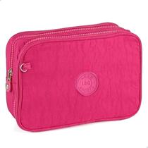 Estojo Escolar Box Jumbo Grande Organizador Bolsinha Porta Lapis Caneta Divisoria Colorido