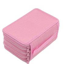 Estojo Escolar Box Juvenil Martelasse Organizador Grande Jumbo Box 2 Compartimentos Cor:rosa/4 Zíper Estojo Escolar Box Juvenil Martelasse Organizador Grande Jumbo Box 2 Compartimentos Cor:rosa/4 Zíper