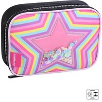 Estojo Escolar Box Juvenil Quadriculado Color Funpacks Estrela Arcoires Glites Seanite