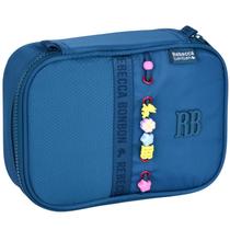 Estojo escolar box para 36 lápis Beaded Fun Rebecca Bonbon - azul