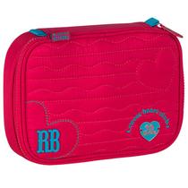 Estojo escolar box para 36 lápis Heart Beats Rebecca Bonbon - rosa