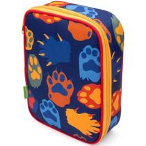 Estojo Escolar Box Retangular Pets Patinhas Leo E Leo