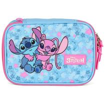 Estojo escolar box Stitch Disney Luxcel - rosa Estojo escolar box Stitch Disney Luxcel - rosa