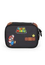 Estojo Escolar Box Super Mario 100 Pens Grande Preto/Marrom - Luxcel
