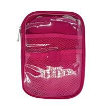 Estojo escolar box transparente c/divisorias Yepp Cor:Pink