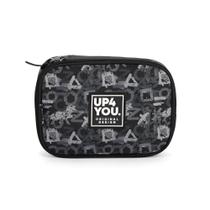 Estojo Escolar Box UP4YOU Gamer Cinza Luxcel