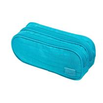 ESTOJO ESCOLAR BRW DUPLO NYLON 21x9x7cm - VERDE AGUA ESTOJO ESCOLAR BRW DUPLO NYLON 21x9x7cm - VERDE AGUA