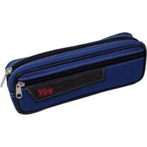 Estojo Escolar c/ Zíper 2 Divisórias - PS1002 - Yes - AZUL
