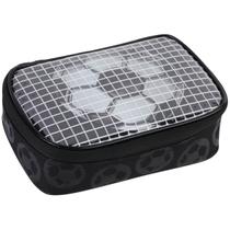 Estojo Escolar com Grande Capacidade Organizador para Material Lápis Caneta Borracha Resistente Design Futebol Meninos Criança Estojo Escolar com Grande Capacidade Organizador para Material Lápis Caneta Borracha Resistente Design Futebol Meninos Criança
