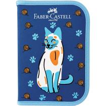 Estojo Escolar Completo Coleção Pets Faber-Castell Gato