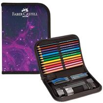 Estojo Escolar Completo Cosmic 18.222 Faber Castell Estojo Escolar Completo Cosmic 18.2221 - Faber Castell