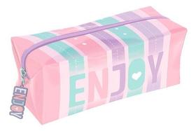 Estojo Escolar Dac - Criativa Estojo Enjoy Gg Em Pvc Cristal Estojo Escolar Dac - Criativa Estojo Enjoy Gg Em Pvc Cristal