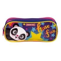 Estojo Escolar De Lápis Necessaire Infantil Urso Panda Estojo Escolar De Lápis Necessaire Infantil Urso Panda