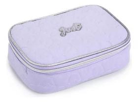 Estojo Escolar Denlex Estojo Juvenil Cor Roxo Lisa 1 Nível