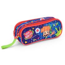 Estojo Escolar Duas Divisorias Gato Galactico