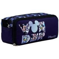 Estojo Escolar Duplo 2 Divisórias Minnie Original Xeryus