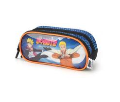Estojo Escolar Duplo Boruto Naruto Anime Luxcel Original