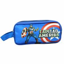 Estojo Escolar Duplo Capitão América