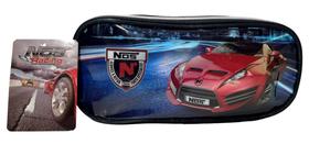 Estojo Escolar Duplo Carro Vermelho Esportivo Nos Racing - Luxcel