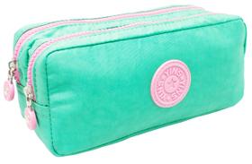 Estojo Escolar Duplo Casual Juvenil Crinkle Yins YS27295 Verde Estojo Escolar Duplo Casual Juvenil Crinkle Yins YS27295 Verde