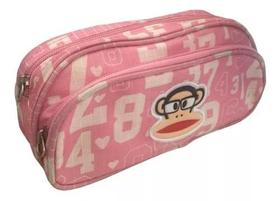 Estojo Escolar Duplo De Lápis Paul Frank Macaquinho Rosa Estojo Escolar Duplo De Lápis Paul Frank Macaquinho Rosa