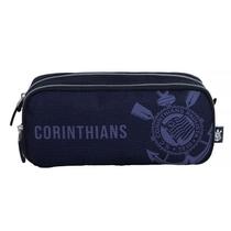 Estojo Escolar Duplo Esportivo Corinthians Classic Preto 14041 - Xeryus Estojo Escolar Duplo Esportivo Corinthians Classic Preto 14041 - Xeryus