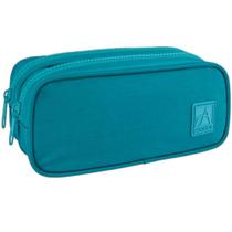 Estojo Escolar Duplo Grande Académie Turquesa Tilibra Estojo Escolar Duplo Grande Académie Turquesa Tilibra