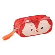 Estojo Escolar Duplo Infantil Animais Raposa Clio Pets