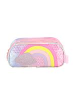 Estojo Escolar Duplo Infantil Arco Iris Up4You 41095 Paete Cor:Rosa