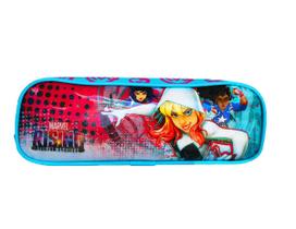 Estojo Escolar Duplo Marvel Rising Dermiwil Gwen Infantil Estojo Escolar Duplo Marvel Rising Dermiwil Gwen Infantil