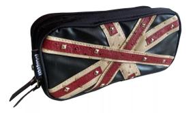 Estojo Escolar Duplo Menina Jovem Inglaterra London Estojo Escolar Duplo Menina Jovem Inglaterra London