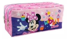 Estojo Escolar Duplo Minnie 2 Divisórias Dac Original Estojo Escolar Duplo Minnie 2 Divisórias Dac Original