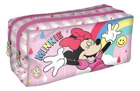 Estojo Escolar Duplo - Minnie Rosa - Licenciado - Dac