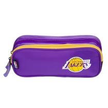 Estojo Escolar Duplo NBA Legend Lakers Roxo Sestini