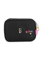 Estojo Escolar Duplo Oficial Barbie Poliester Preto - Zuza