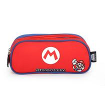 Estojo Escolar Duplo Organizador 2 Divisórias Super Mario - Luxcel Estojo Escolar Duplo Organizador 2 Divisórias Super Mario - Luxcel