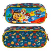 Estojo Escolar Duplo Patrulha Canina Com Relevo 3D Grande Xeryus 13496
