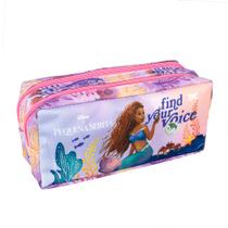 Estojo Escolar Duplo Princesa Ariel 2 Divisórias Dac Estojo Escolar Duplo Princesa Ariel 2 Divisórias Dac