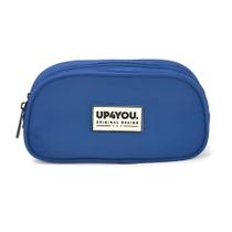 Foto de Estojo Escolar 1 Divisória Crinkle Azul Claro