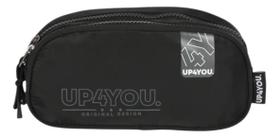 ESTOJO ESCOLAR DUPLO UP4YOU ESTILOSO PRETO Preta ESTOJO ESCOLAR DUPLO UP4YOU ESTILOSO PRETO Preta