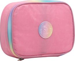 Estojo Escolar Em Nylon Divisória Yepp MB13095-E Cor:Rosa Estojo Escolar Em Nylon Divisória Yepp MB13095-E Cor:Rosa