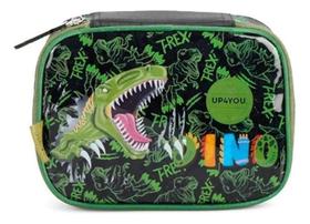 Estojo Escolar Especial G Organizador 100 Pens Dinossauro