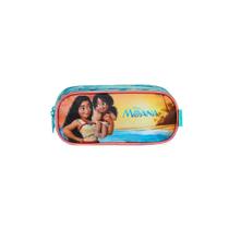 Estojo Escolar Feminino 3 Compartimentos Moana Azul Estojo Escolar Feminino 3 Compartimentos Moana Azul