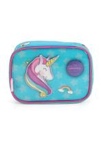 Estojo Escolar Feminino Unicórnios 100 Pens Up4You Ref.39424