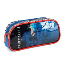 Estojo Escolar Futebol Championship ul Luxcel 23cm