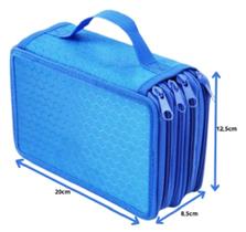 Estojo escolar grande AZUL - 4 camadas Estojo escolar grande AZUL - 4 camadas