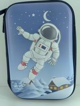 Estojo Escolar Grande com Estampa 3D Com desenhos de Astronauta