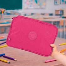 Estojo Escolar Grande Jumbo Com Divisória Organizador Elastico Para Caneta Lapis