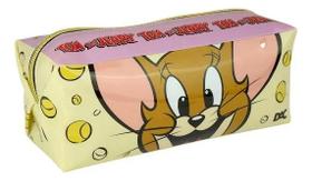 Estojo Escolar Grande Pvc Cristal Tom e Jerry Original Dac